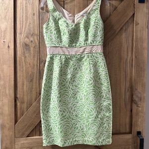 Women's Maddy London Green/Off-White Dress
